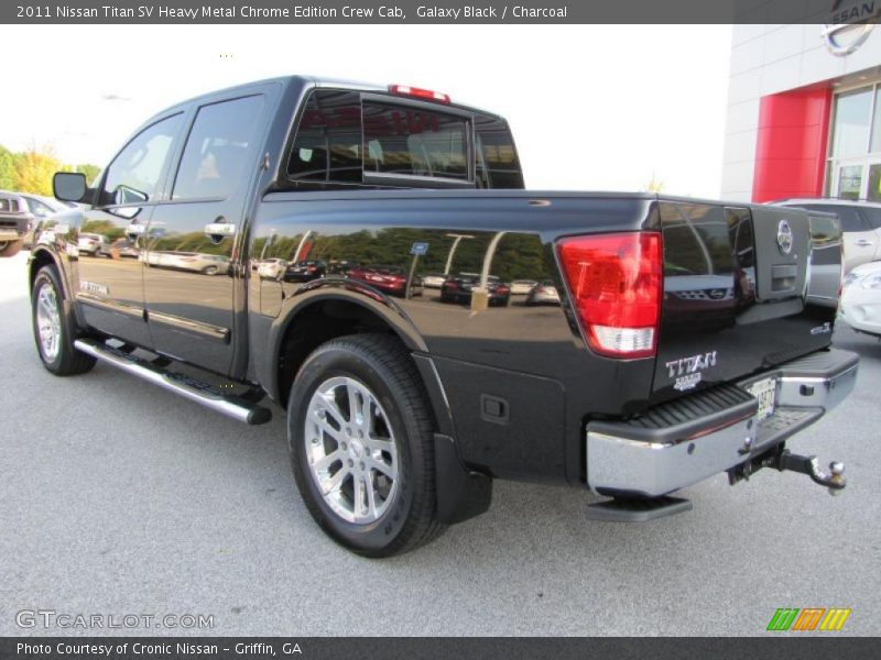 Galaxy Black / Charcoal 2011 Nissan Titan SV Heavy Metal Chrome Edition Crew Cab