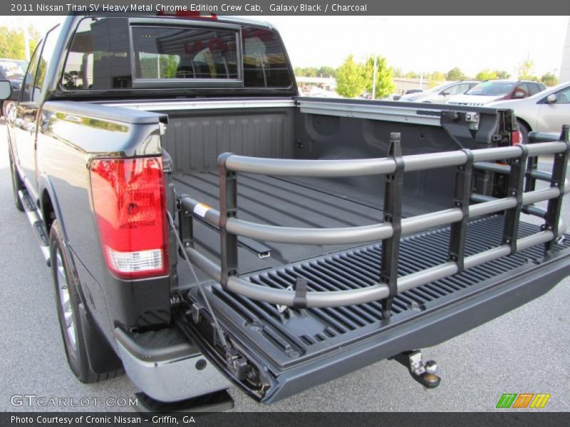 Galaxy Black / Charcoal 2011 Nissan Titan SV Heavy Metal Chrome Edition Crew Cab