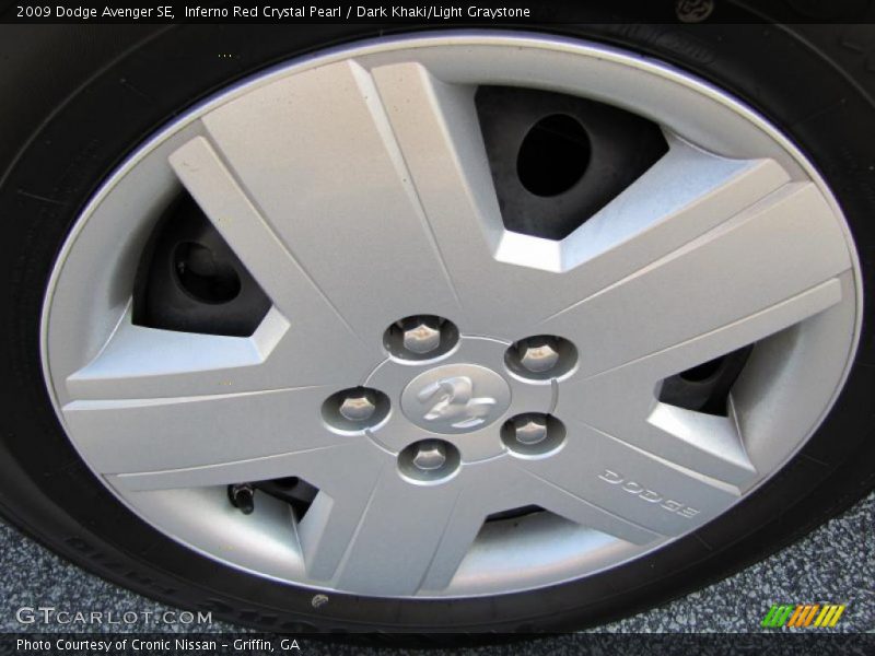 Inferno Red Crystal Pearl / Dark Khaki/Light Graystone 2009 Dodge Avenger SE