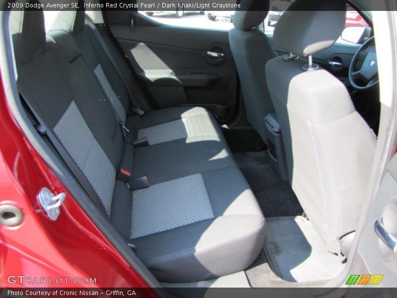 Inferno Red Crystal Pearl / Dark Khaki/Light Graystone 2009 Dodge Avenger SE