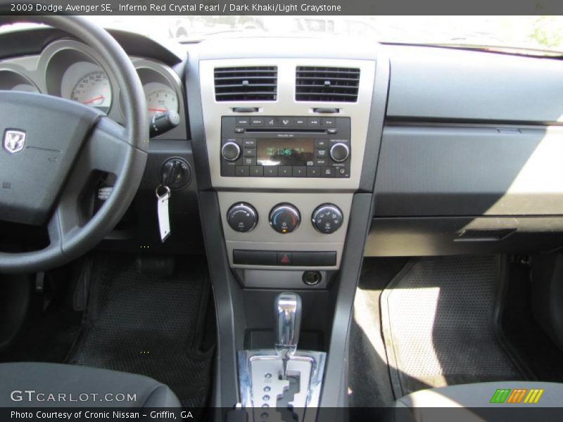Inferno Red Crystal Pearl / Dark Khaki/Light Graystone 2009 Dodge Avenger SE