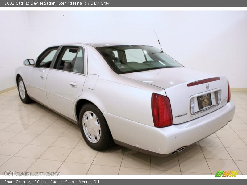 Sterling Metallic / Dark Gray 2002 Cadillac DeVille Sedan