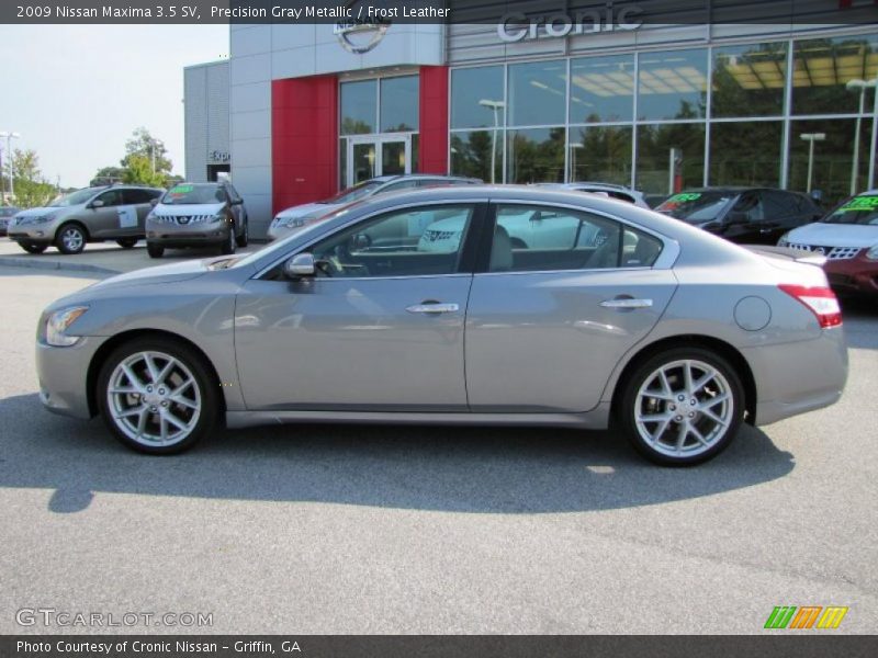 Precision Gray Metallic / Frost Leather 2009 Nissan Maxima 3.5 SV