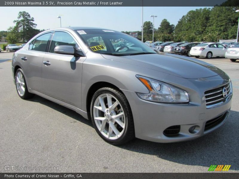 Precision Gray Metallic / Frost Leather 2009 Nissan Maxima 3.5 SV
