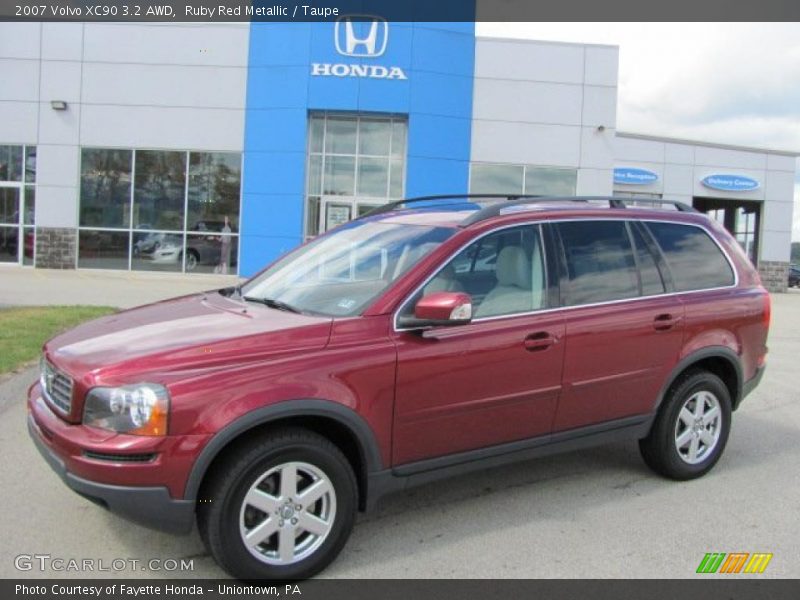 Ruby Red Metallic / Taupe 2007 Volvo XC90 3.2 AWD
