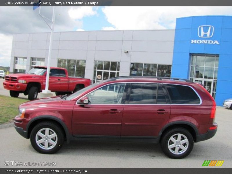 Ruby Red Metallic / Taupe 2007 Volvo XC90 3.2 AWD