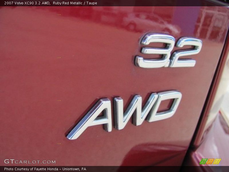 Ruby Red Metallic / Taupe 2007 Volvo XC90 3.2 AWD