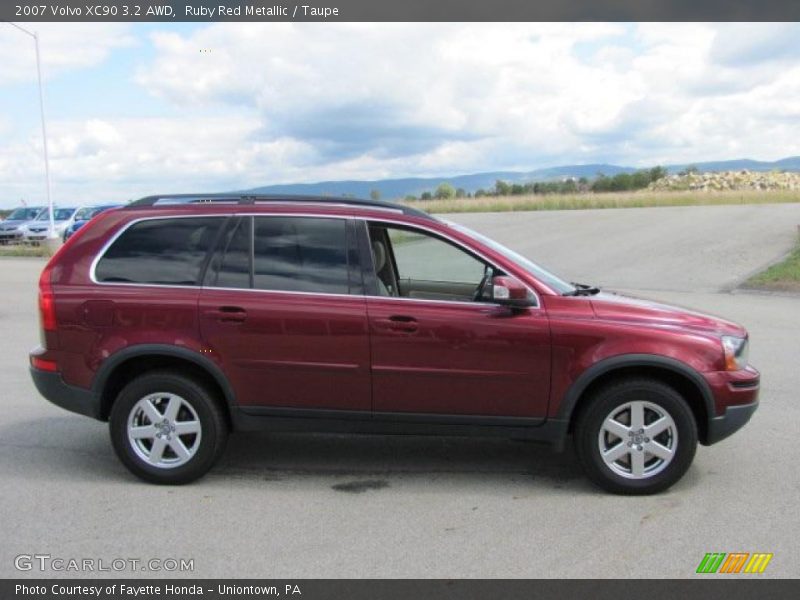Ruby Red Metallic / Taupe 2007 Volvo XC90 3.2 AWD