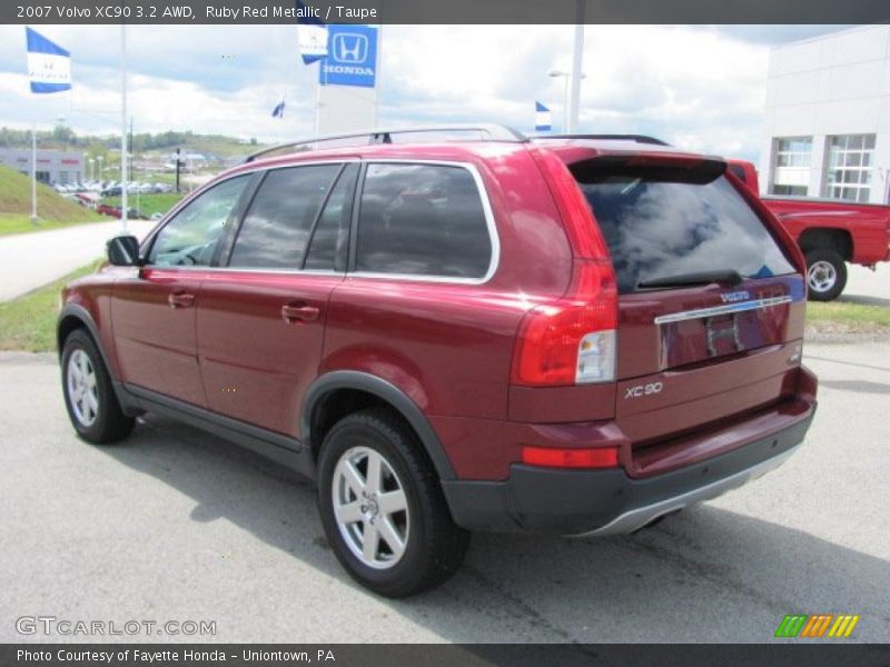 Ruby Red Metallic / Taupe 2007 Volvo XC90 3.2 AWD