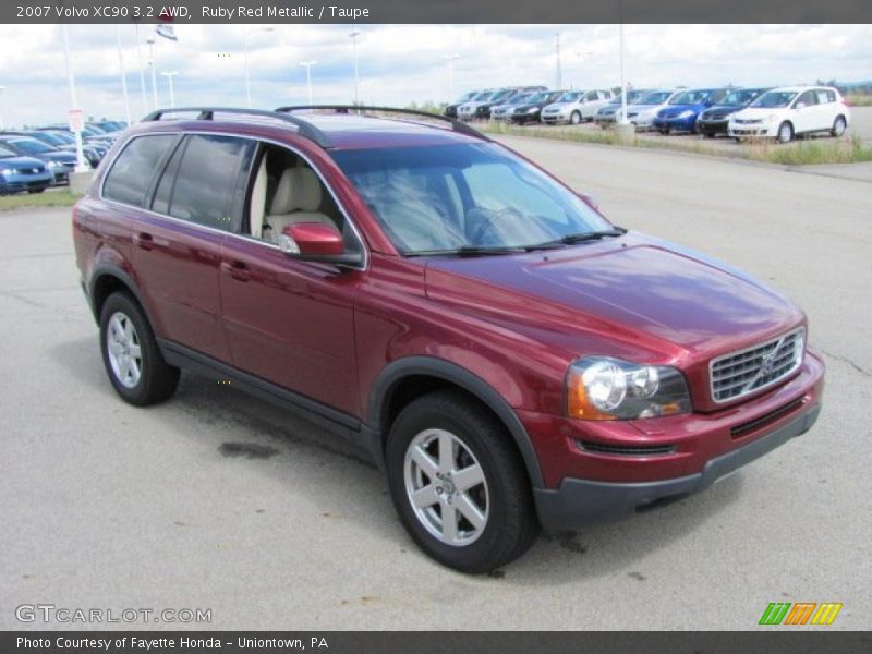 Ruby Red Metallic / Taupe 2007 Volvo XC90 3.2 AWD