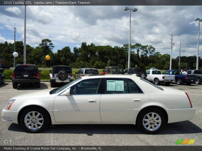 Vanilla Latte / Titanium/Dark Titanium 2010 Cadillac DTS