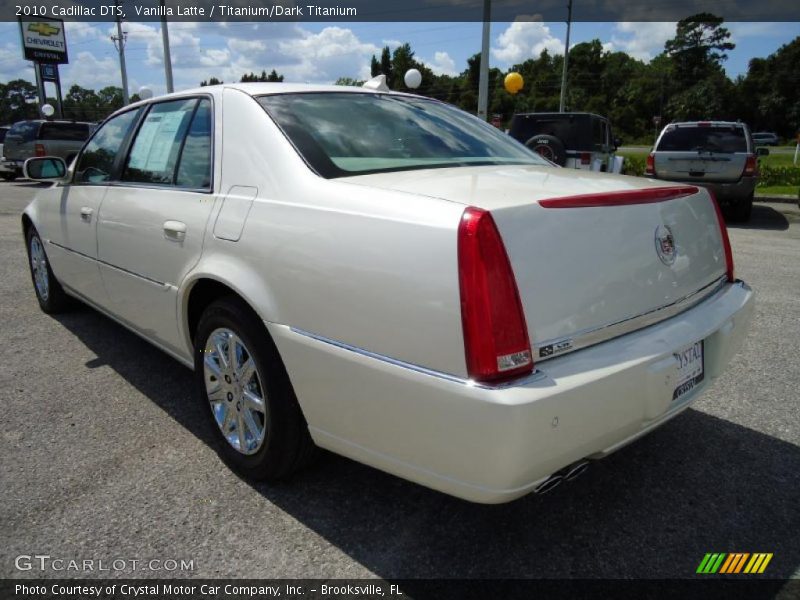 Vanilla Latte / Titanium/Dark Titanium 2010 Cadillac DTS