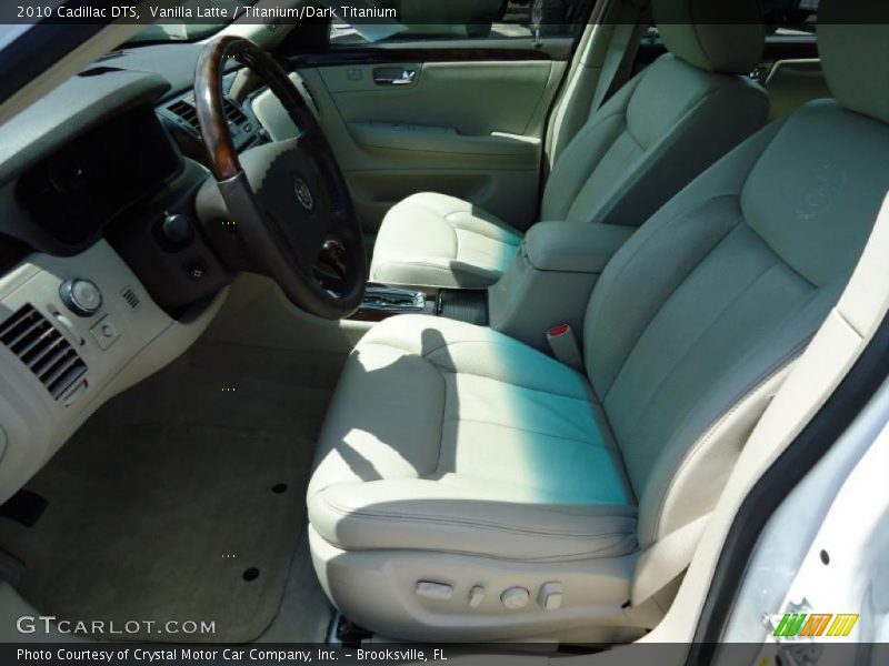 Vanilla Latte / Titanium/Dark Titanium 2010 Cadillac DTS