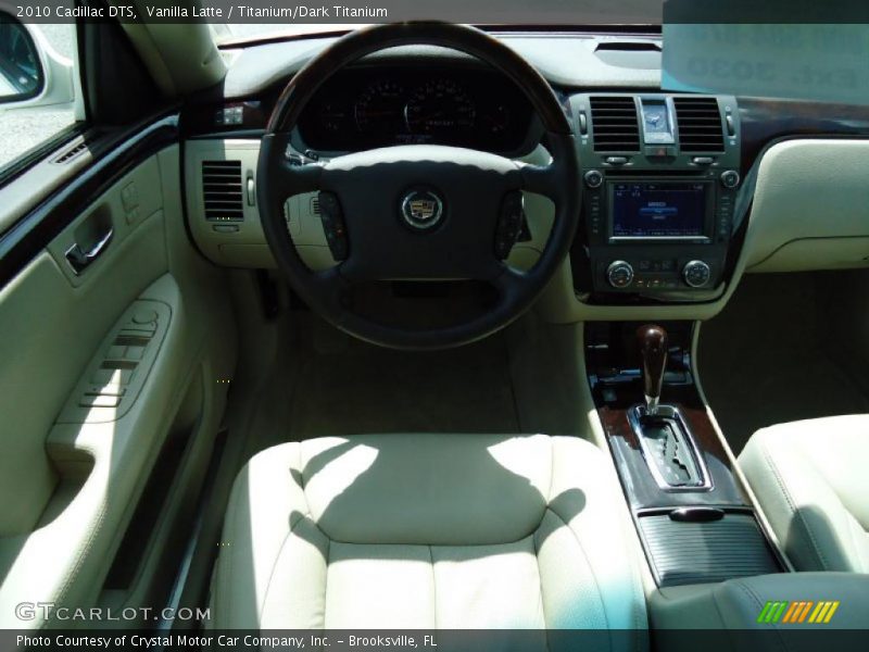 Vanilla Latte / Titanium/Dark Titanium 2010 Cadillac DTS
