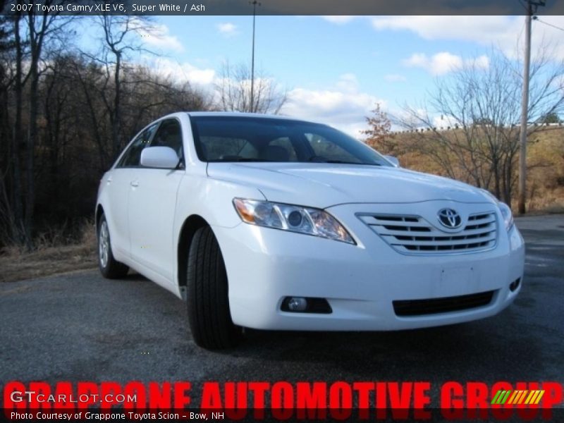 Super White / Ash 2007 Toyota Camry XLE V6