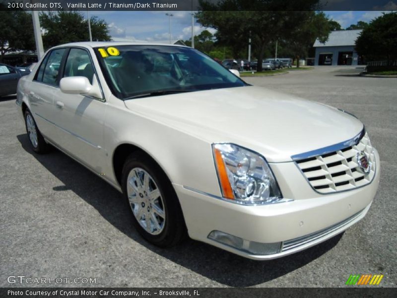 Vanilla Latte / Titanium/Dark Titanium 2010 Cadillac DTS