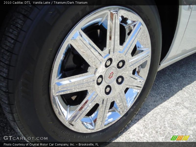 Vanilla Latte / Titanium/Dark Titanium 2010 Cadillac DTS