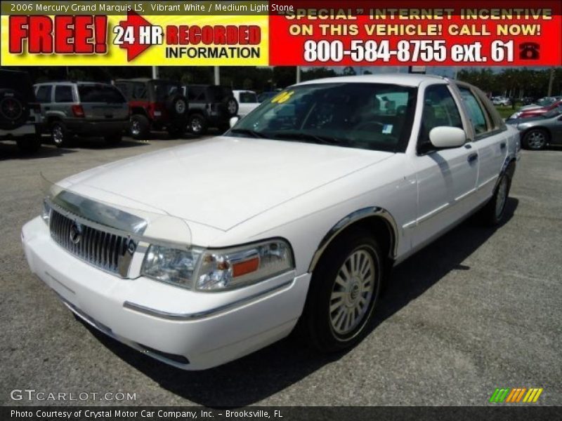 Vibrant White / Medium Light Stone 2006 Mercury Grand Marquis LS