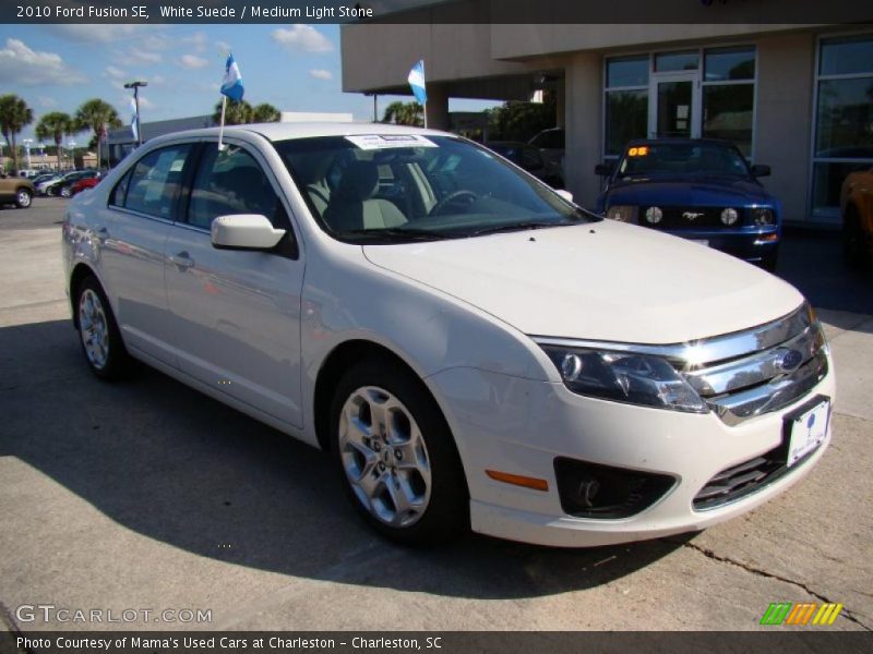 White Suede / Medium Light Stone 2010 Ford Fusion SE