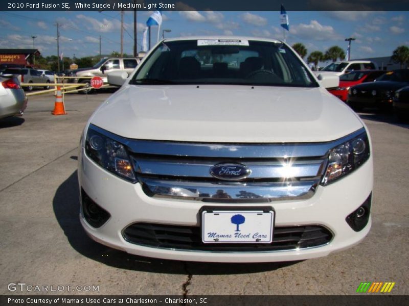 White Suede / Medium Light Stone 2010 Ford Fusion SE