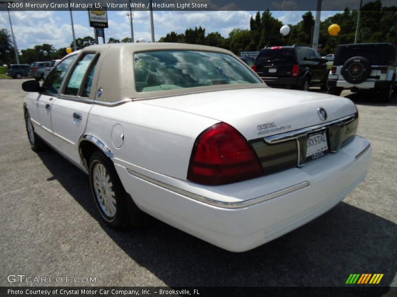 Vibrant White / Medium Light Stone 2006 Mercury Grand Marquis LS