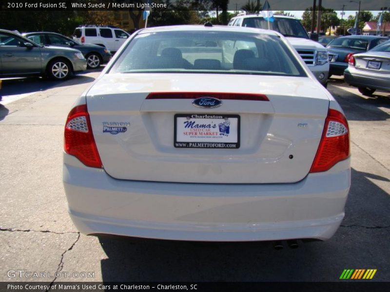 White Suede / Medium Light Stone 2010 Ford Fusion SE