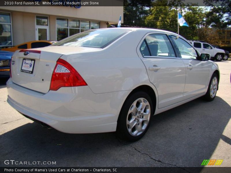 White Suede / Medium Light Stone 2010 Ford Fusion SE