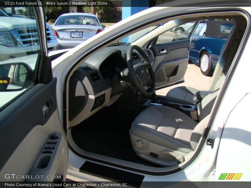 White Suede / Medium Light Stone 2010 Ford Fusion SE