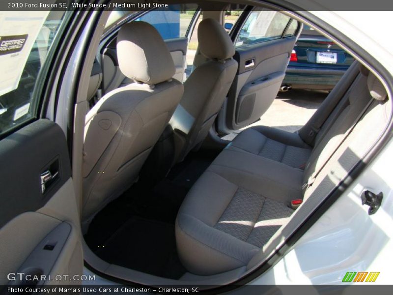 White Suede / Medium Light Stone 2010 Ford Fusion SE