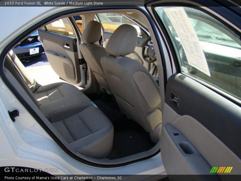 White Suede / Medium Light Stone 2010 Ford Fusion SE