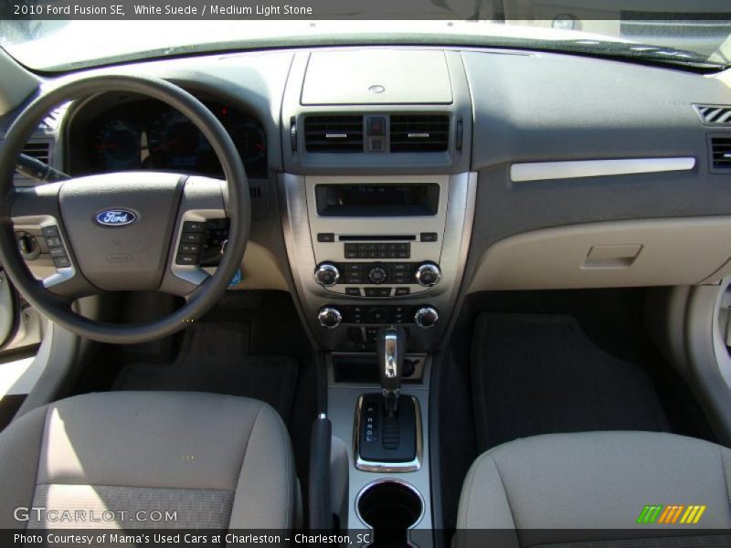White Suede / Medium Light Stone 2010 Ford Fusion SE