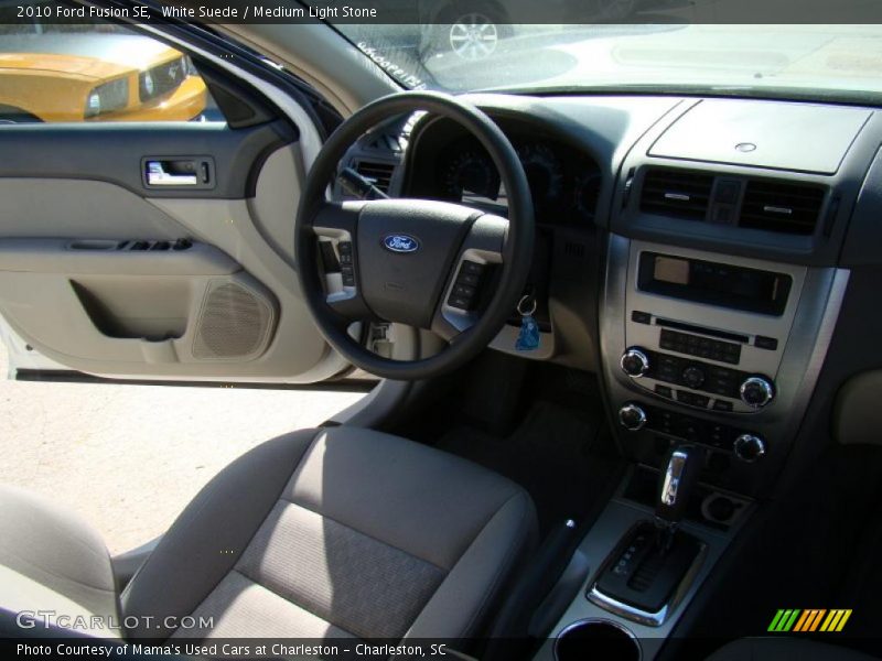 White Suede / Medium Light Stone 2010 Ford Fusion SE