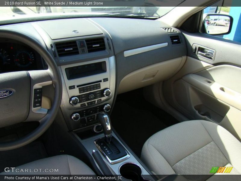 White Suede / Medium Light Stone 2010 Ford Fusion SE