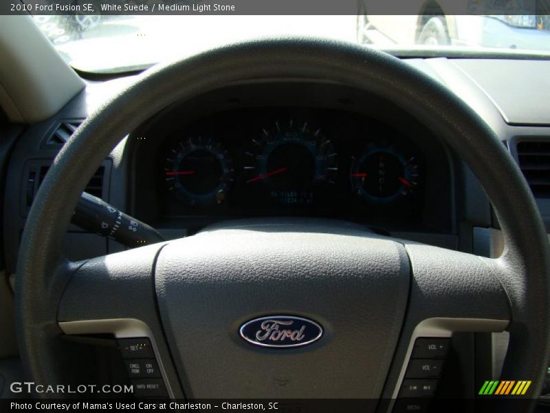White Suede / Medium Light Stone 2010 Ford Fusion SE