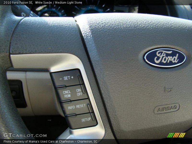 White Suede / Medium Light Stone 2010 Ford Fusion SE