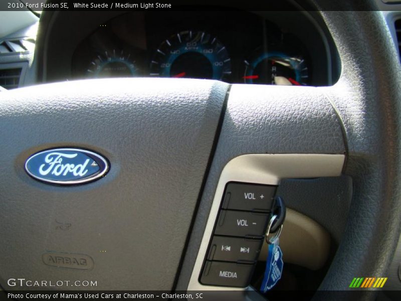 White Suede / Medium Light Stone 2010 Ford Fusion SE