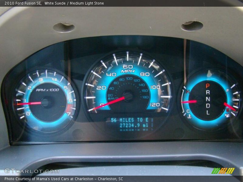 White Suede / Medium Light Stone 2010 Ford Fusion SE