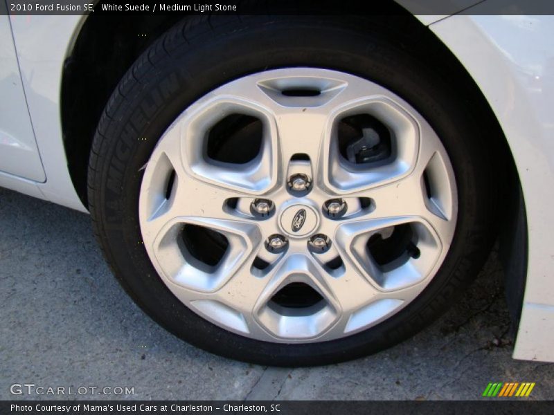 White Suede / Medium Light Stone 2010 Ford Fusion SE