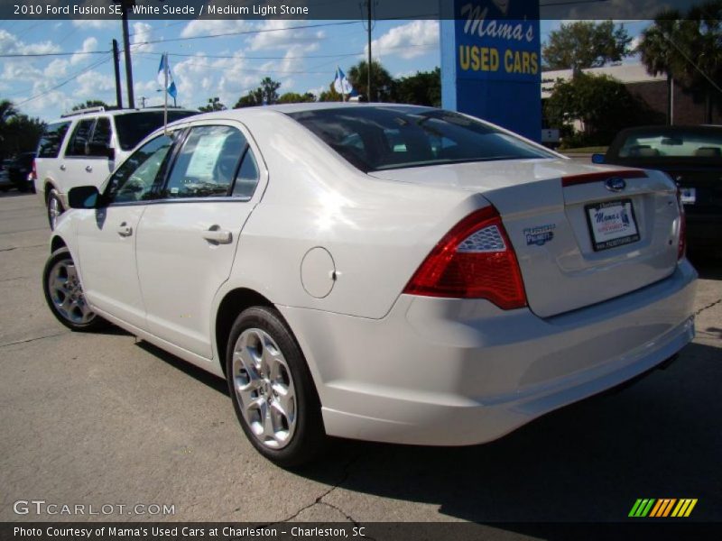 White Suede / Medium Light Stone 2010 Ford Fusion SE