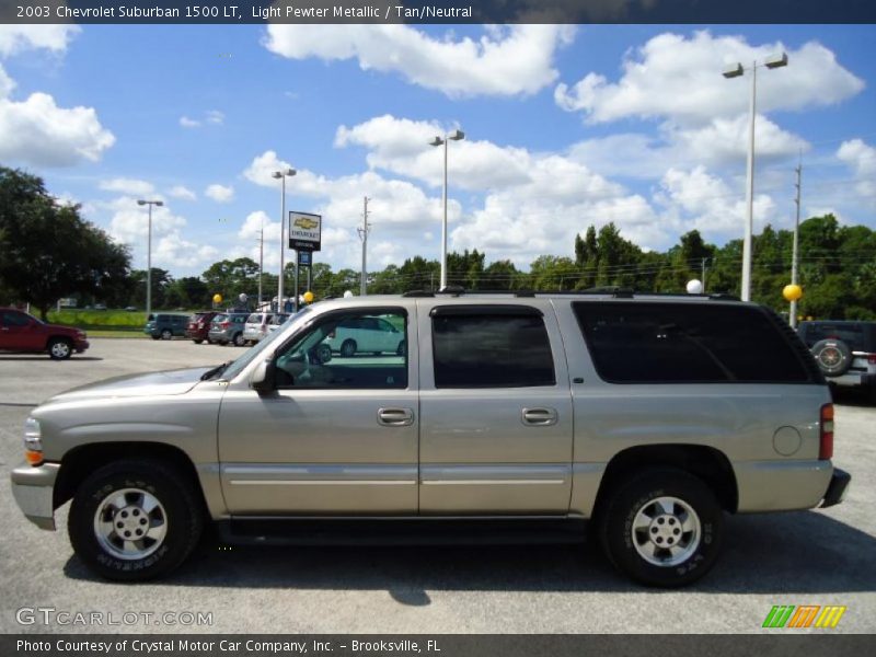 Light Pewter Metallic / Tan/Neutral 2003 Chevrolet Suburban 1500 LT