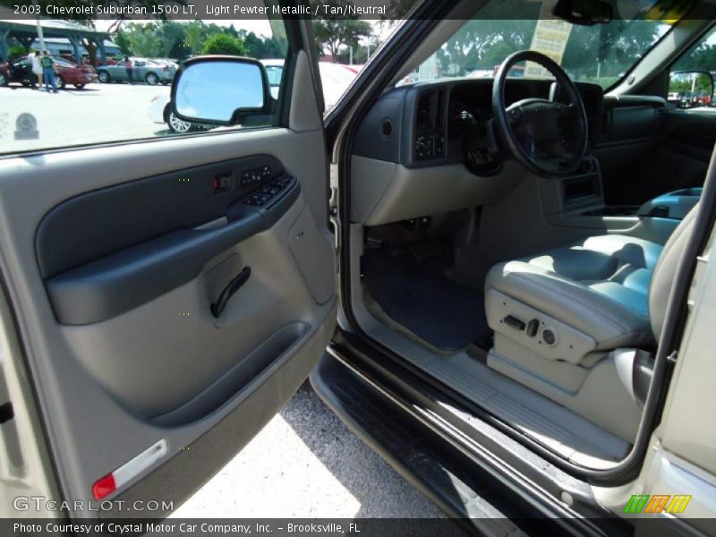 Light Pewter Metallic / Tan/Neutral 2003 Chevrolet Suburban 1500 LT