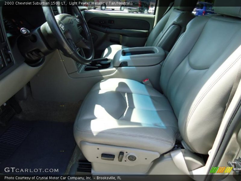 Light Pewter Metallic / Tan/Neutral 2003 Chevrolet Suburban 1500 LT