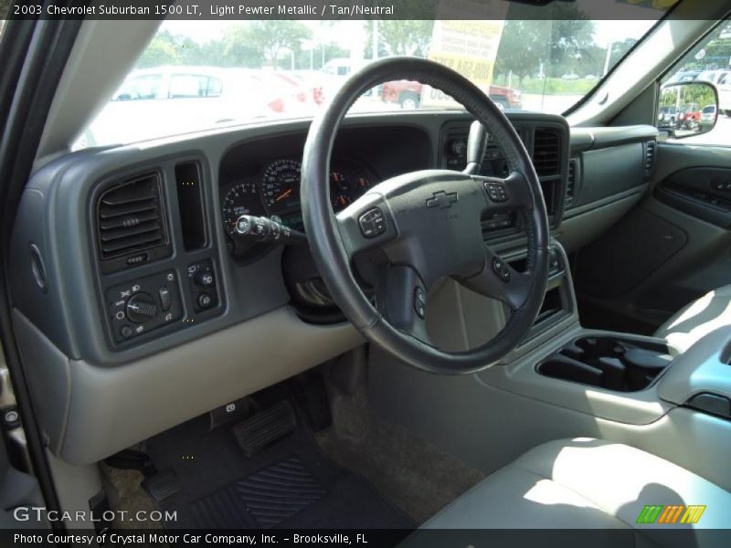 Light Pewter Metallic / Tan/Neutral 2003 Chevrolet Suburban 1500 LT