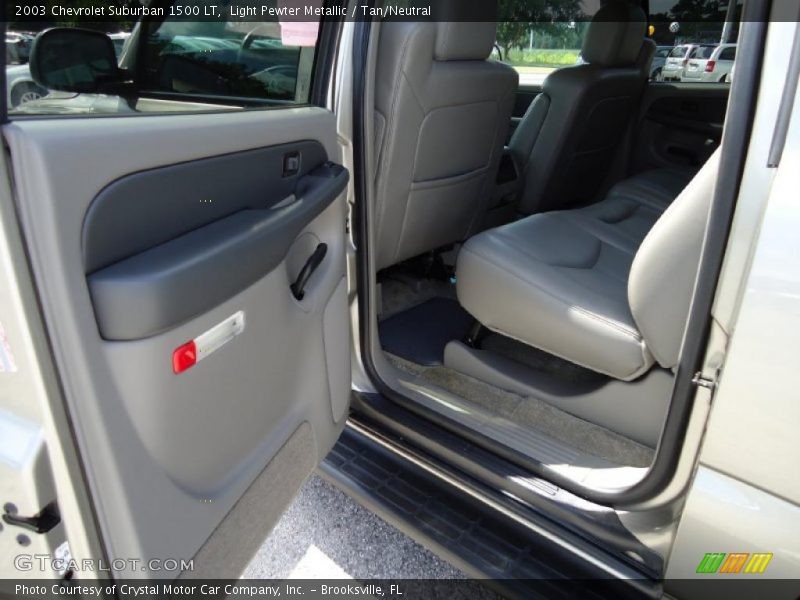 Light Pewter Metallic / Tan/Neutral 2003 Chevrolet Suburban 1500 LT