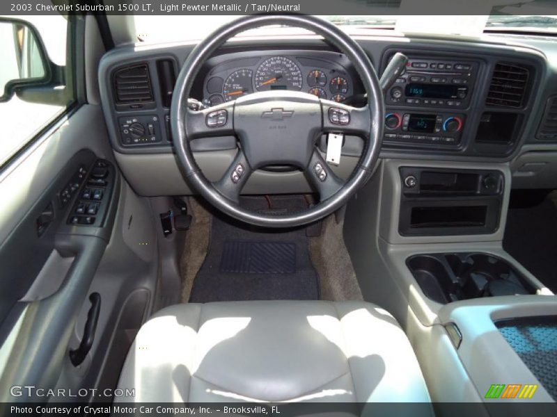Light Pewter Metallic / Tan/Neutral 2003 Chevrolet Suburban 1500 LT