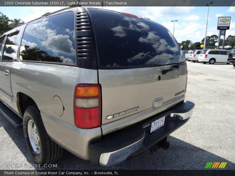 Light Pewter Metallic / Tan/Neutral 2003 Chevrolet Suburban 1500 LT