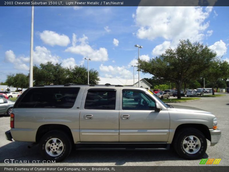 Light Pewter Metallic / Tan/Neutral 2003 Chevrolet Suburban 1500 LT