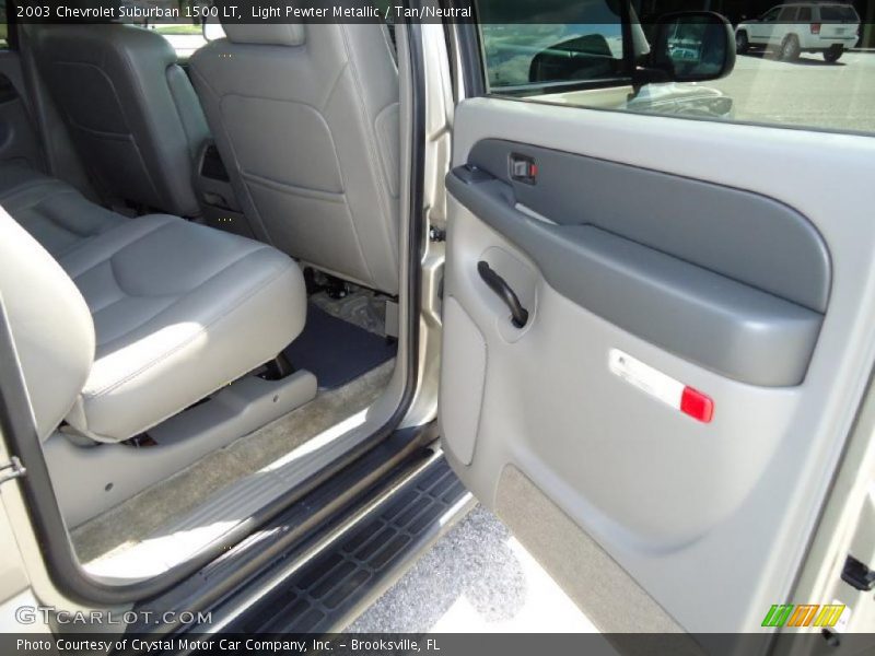 Light Pewter Metallic / Tan/Neutral 2003 Chevrolet Suburban 1500 LT