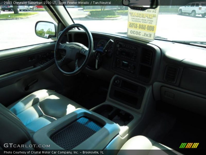 Light Pewter Metallic / Tan/Neutral 2003 Chevrolet Suburban 1500 LT