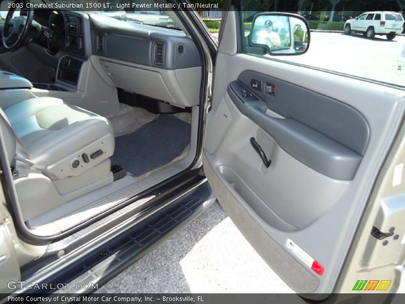 Light Pewter Metallic / Tan/Neutral 2003 Chevrolet Suburban 1500 LT